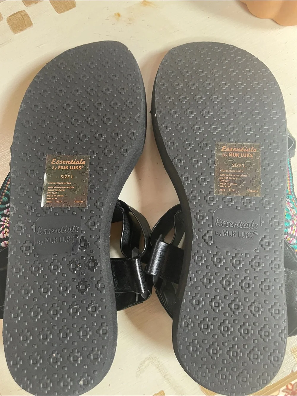 New Essentials by Muk Luks Geometric Sandals